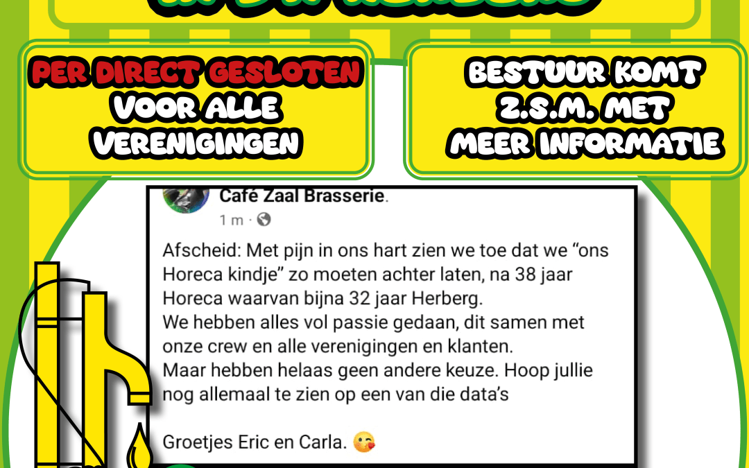 Residentie In d’n Herberg gesloten